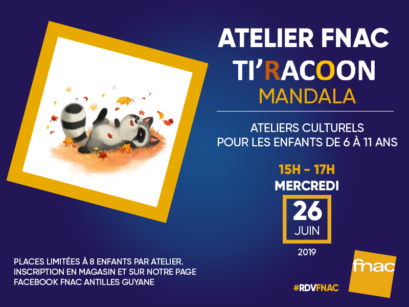 ATELIER FNAC – TI RACOON : Les Mandalas