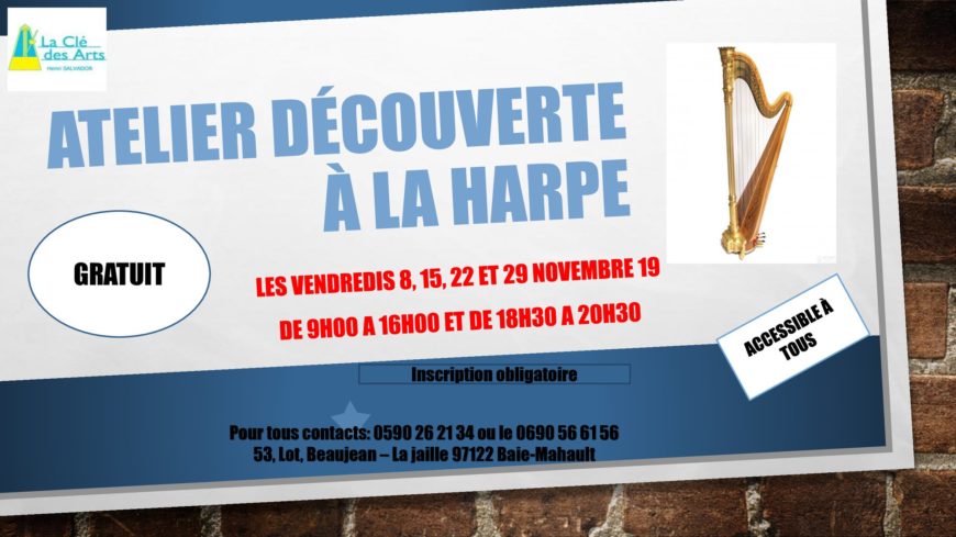 Atelier découverte à la harpe – gratuit