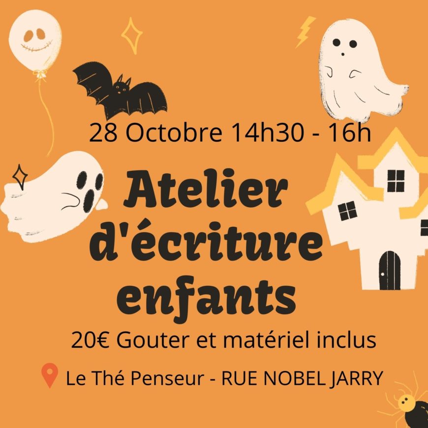 ATELIER D’ÉCRITURE CRÉATIVE ENFANTS 8/12 ans