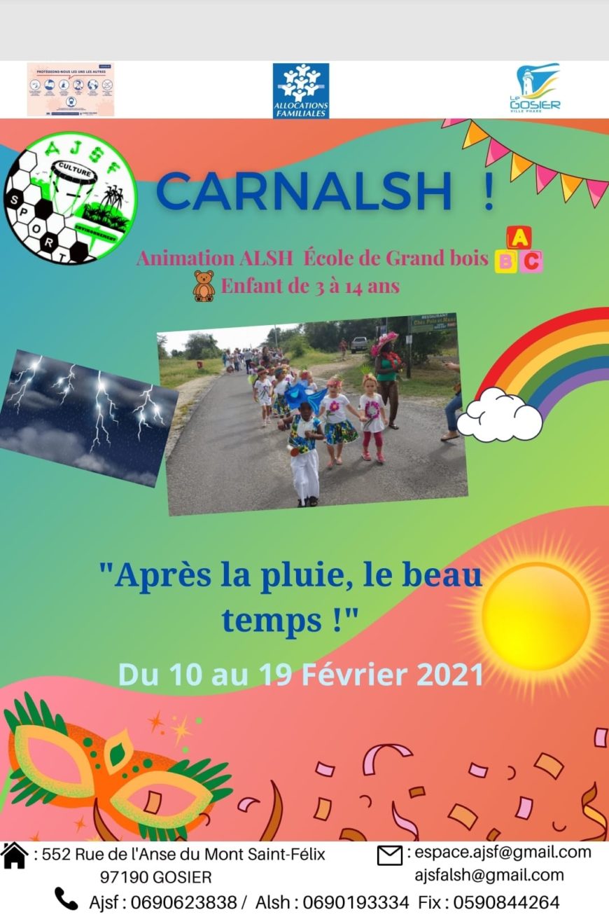 Vacances de carnaval – ALSH multi activités -Gosier