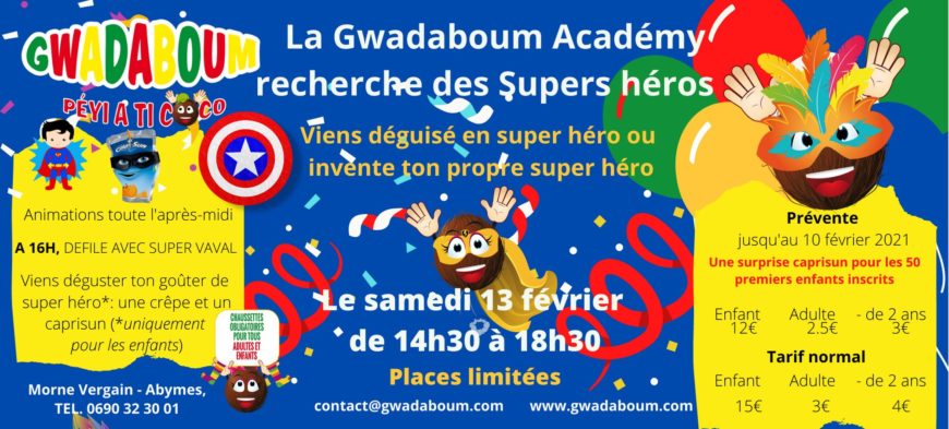 Vacances de carnaval- Fête à Gwadaboum – Abymes