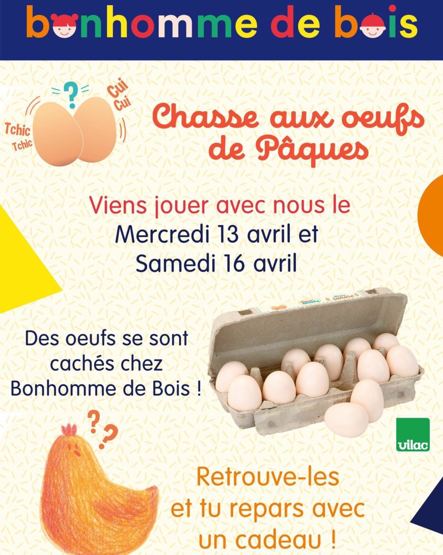 Chasse aux œufs de pâques